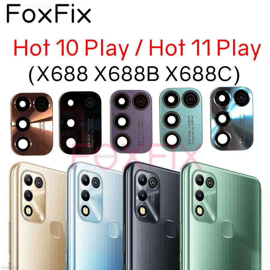 Стеклянный объектив задней камеры для Infinix Hot 10 Play Hot 11 Play,  замена с клейкой наклейкой X688 X688B X688C | AliExpress