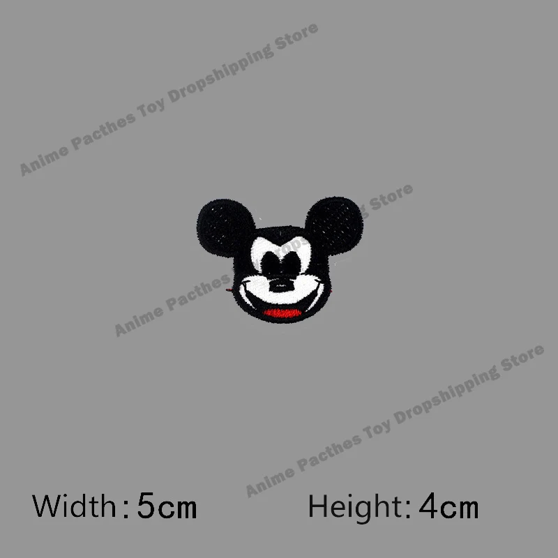 Mickey Minnie Mouse Embroidered Patches on Clothes for Children Stickers Disney Cartoon DIY Sewing Pant Bag Clothing Kawaii Gift