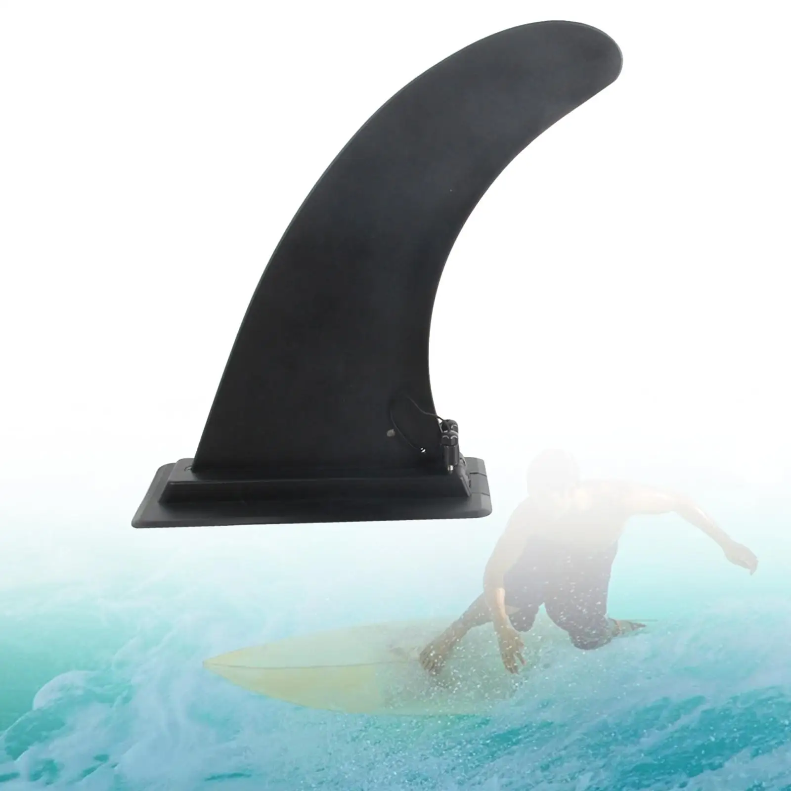 Surfing Watershed Fin Kayak Fin Surfboard Tail Rudder Quick Release Surfboard Fins for Longboard Paddleboard Boat