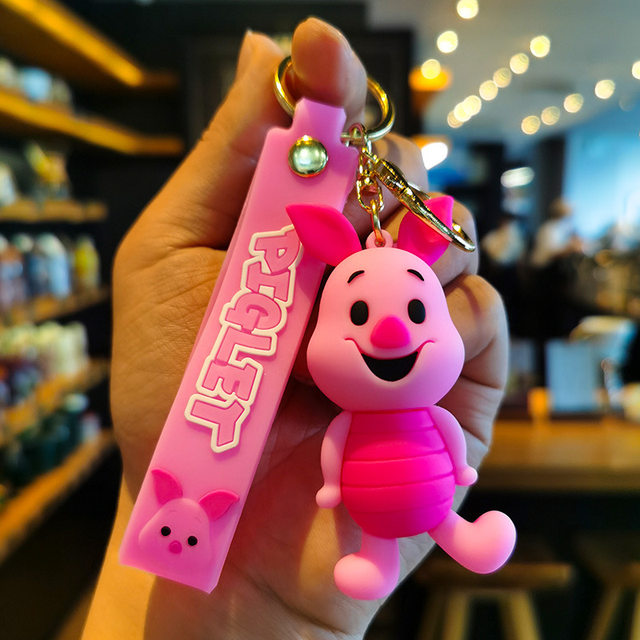 Deyuer Key Chain Cartoon Jelly Color Bear Unisex Multipurpose Letter Key  Ring Holder Bag Decoration