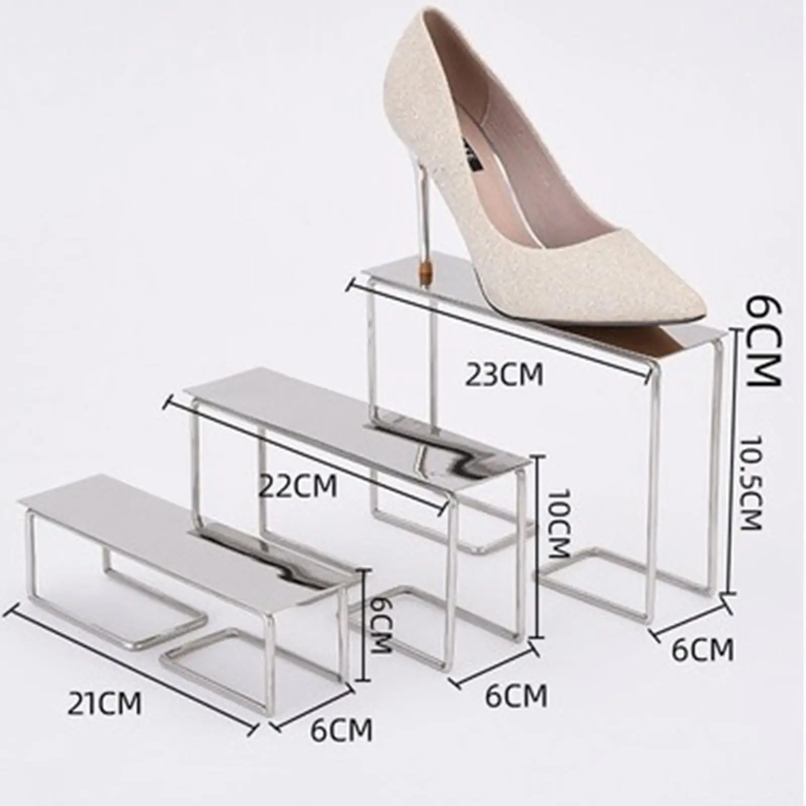 shoes display Stand Shelf Metal Storage Prop Shoes Display Stand Holder for Sandals Sports Shoe Countertop Window Display Stands