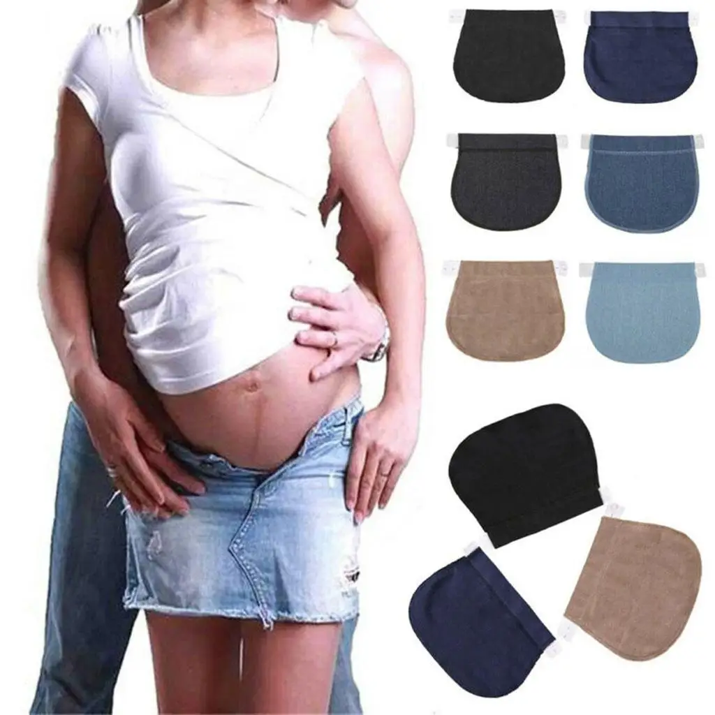 3x Maternity Pregnancy Waistband Elastic Extender Adjustable Waist Pants Belt
