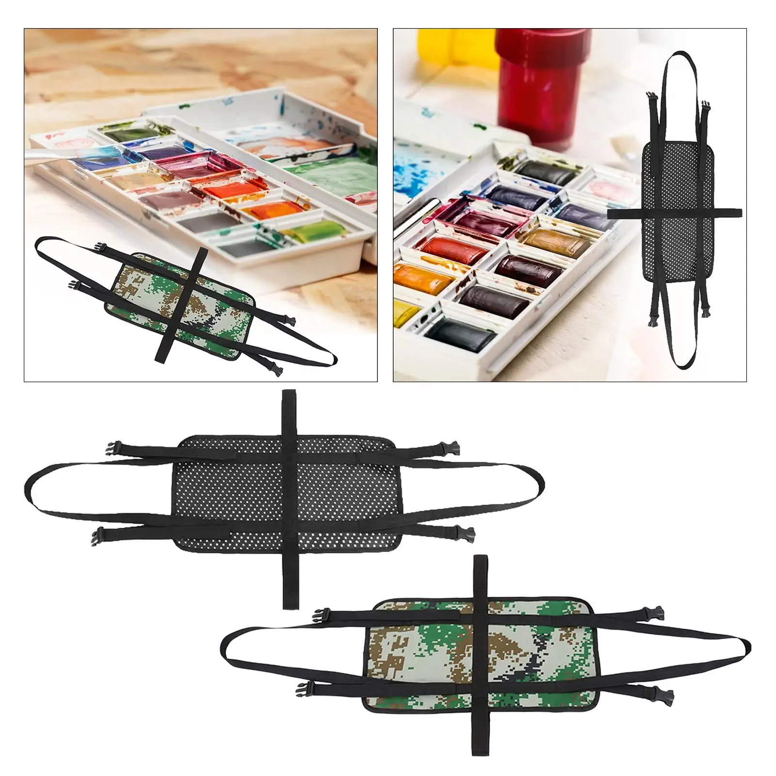 Paints Palette Carrier Strap Paint Tray Sketch Box Easel Sketchbook Painting Box Storage Bag Paint Box Carrying Bag for Artists