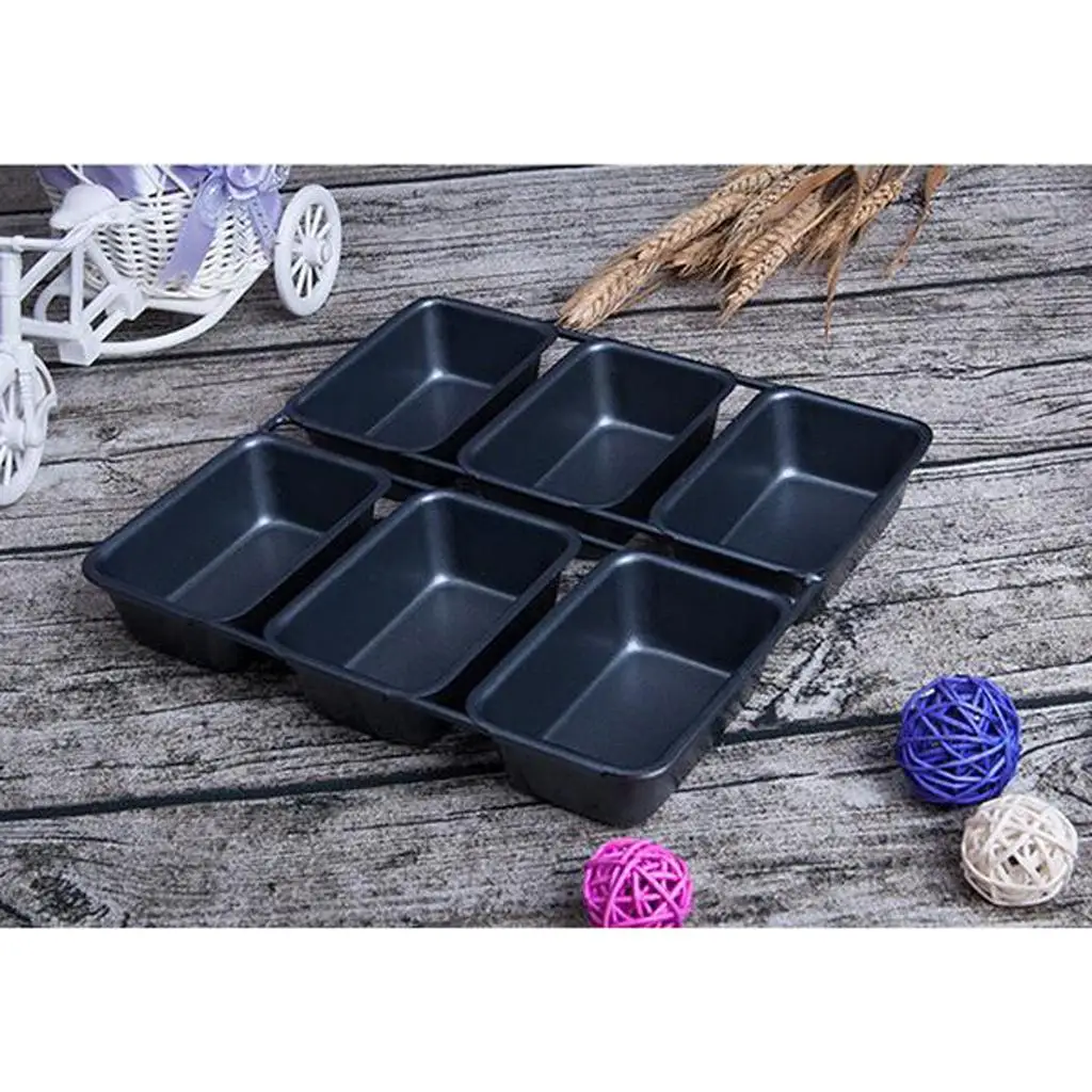 6 Cups  Pan Non Stick Pan Bakeware Mini Desserts Bread Baking Tin