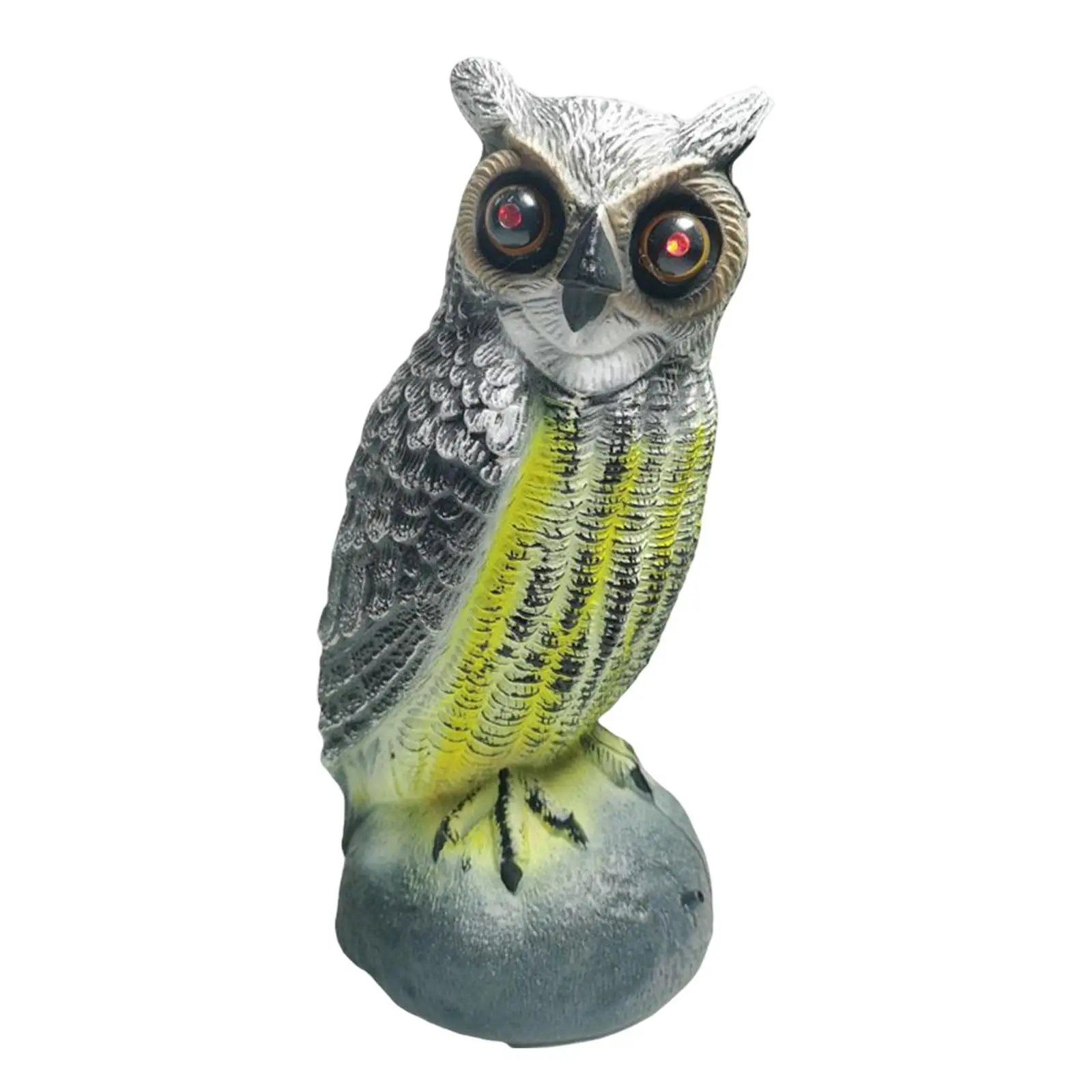 GREY GOOSE Owl Decoy Scarecrow Geese Deterrent Devices Plastic Owl Fake Owl Bird Deterrent 