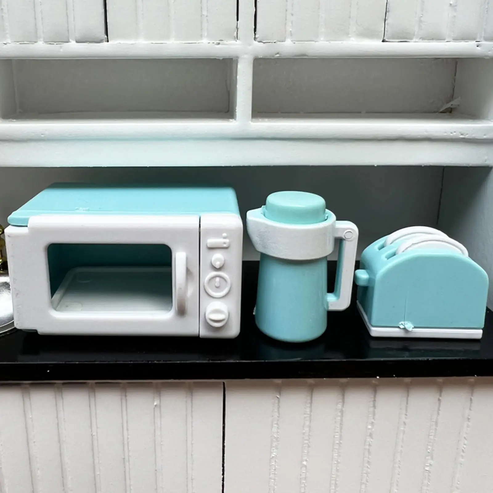 1:12 Scale Dollhouse Kitchen Microwave Oven Playset Furniture for Ornament Kids Gifts