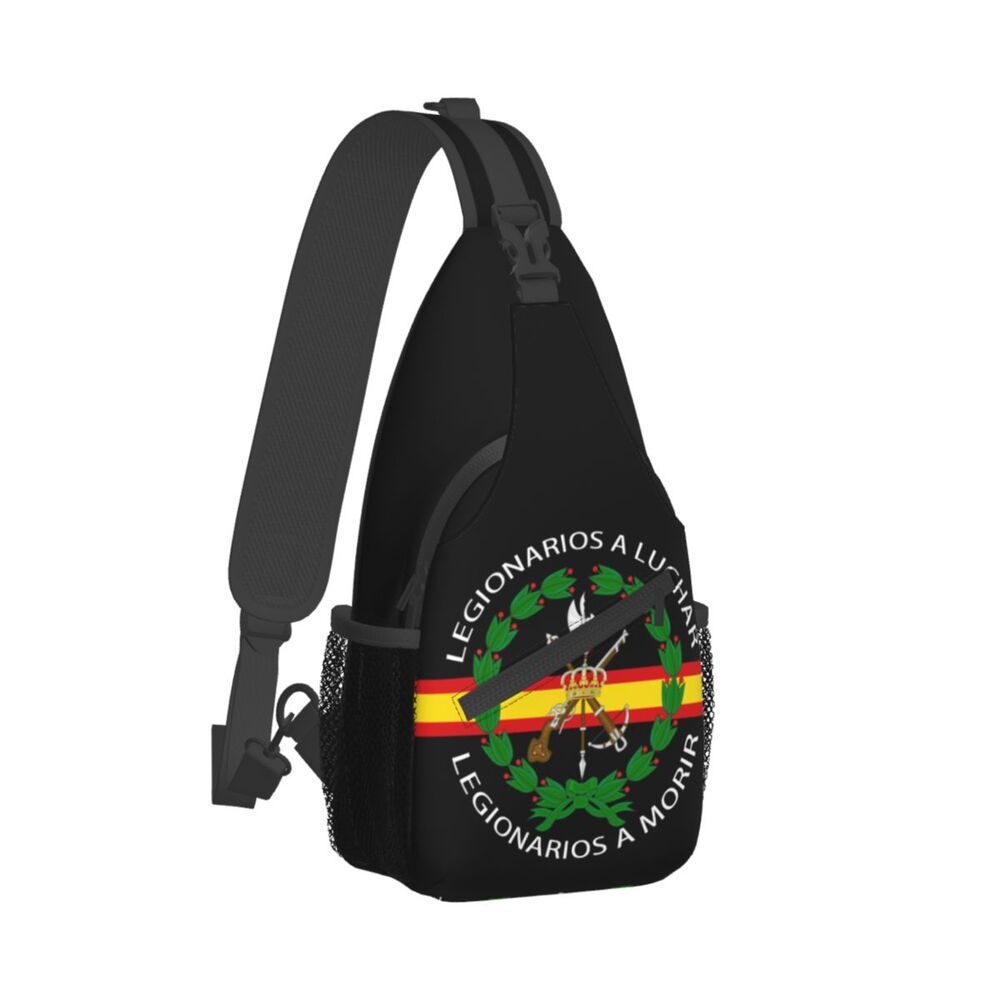 Spanish Legion Crossbody Sling Mochila para Homens,