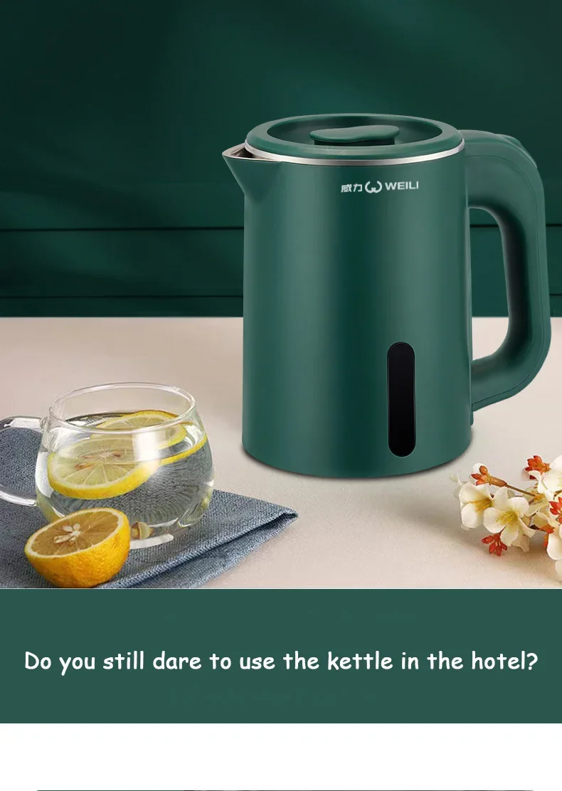 Title 3, 1.0L Mini Electric Kettle Small Capacity 304 St...