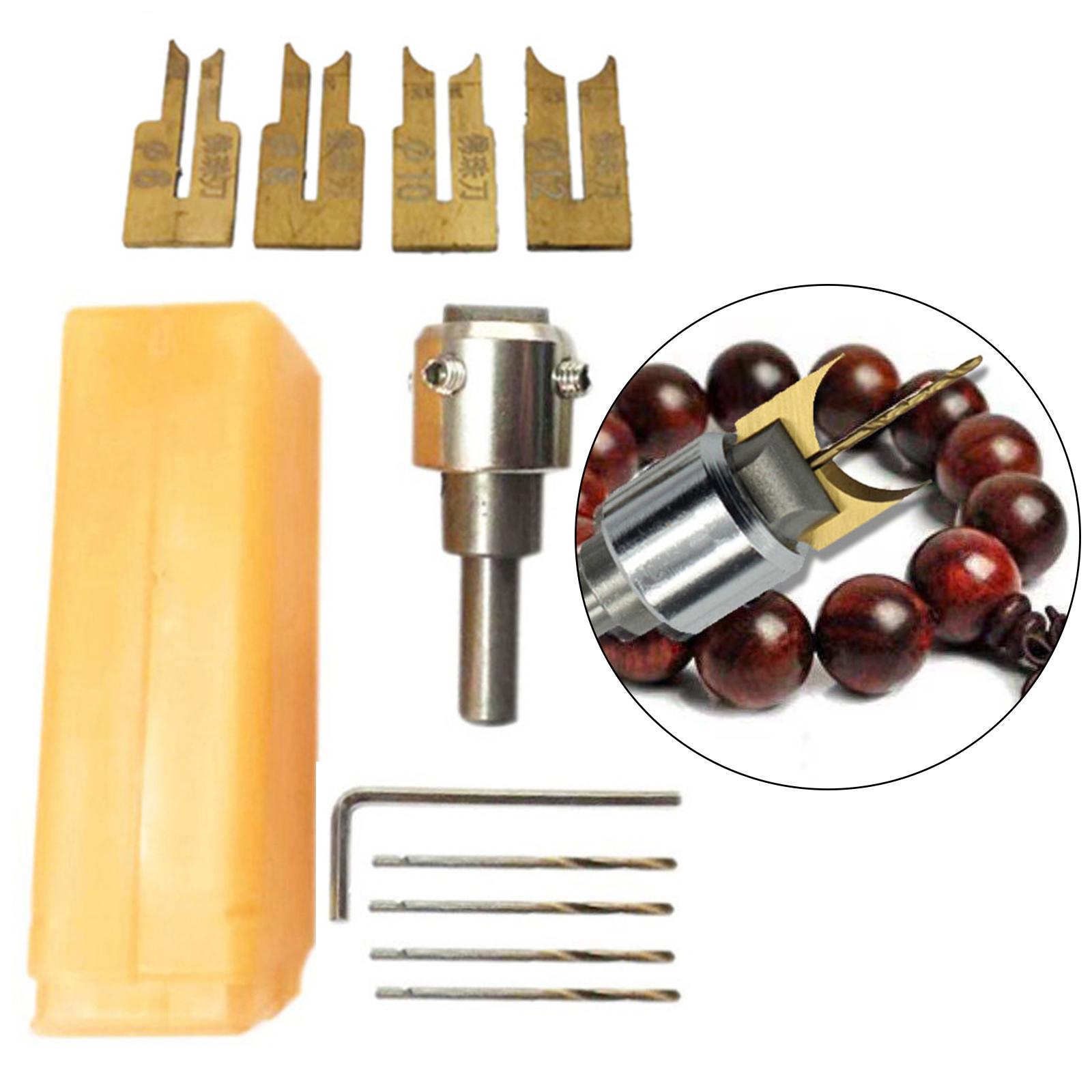 Wooden Beads Drill Bits Wood Bead Maker Jewelry Making Milling Cutter Set