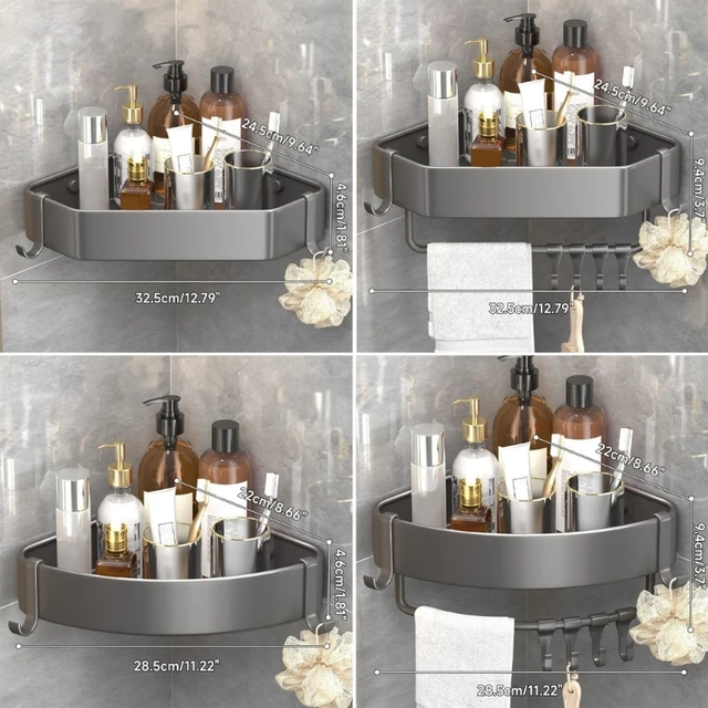 Stainless Steel Kitchen Bathroom Shelf Wall-mounted Storage Rack Single  Layer Dropship - AliExpress