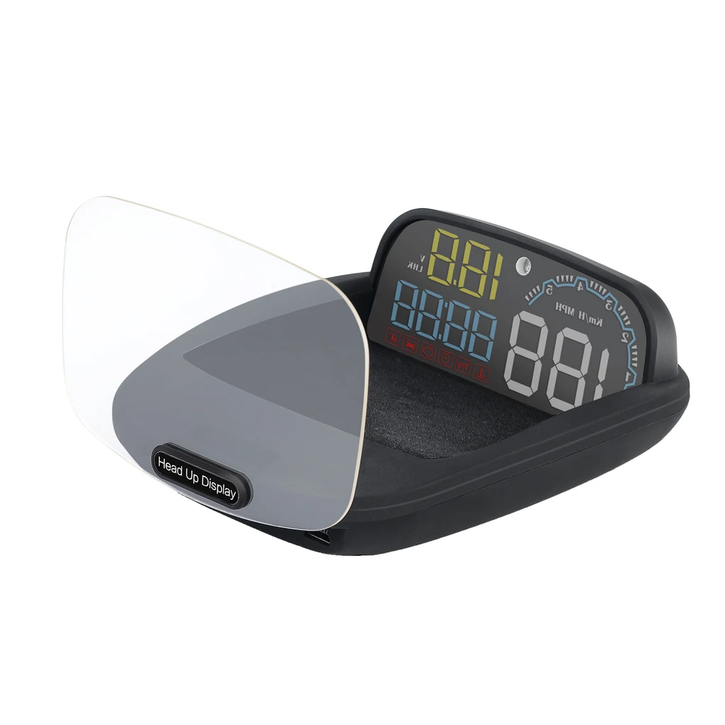 Car  Speedometer Odometer  Display Overspeed Warning Alarm HUD