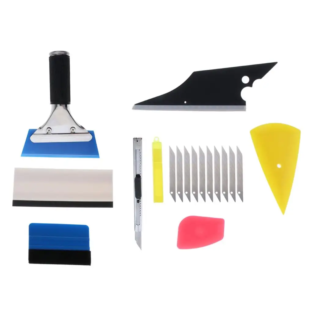 Cars Film Vinyl Squeegee Scraper Tint Install Tuck Wrapping Applicator Tools