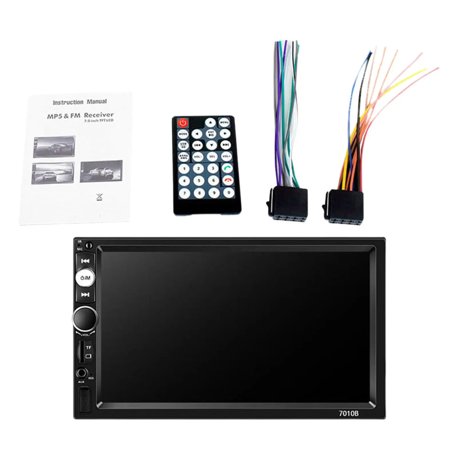 Multimedia Player 7in Touchscreen 3.5mm AUX Input for Automotive Car RV