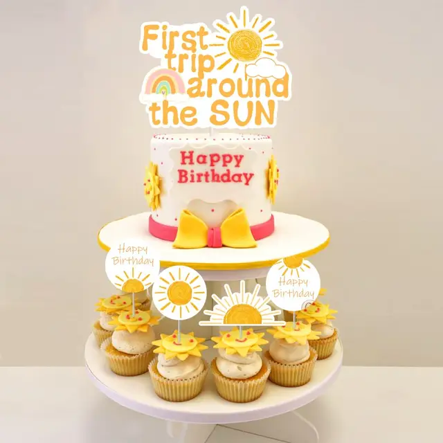 Tropical Birthday Party Mini Cake Bunting | Luau Hawaiian Party Mini C –  Sunshine Parties
