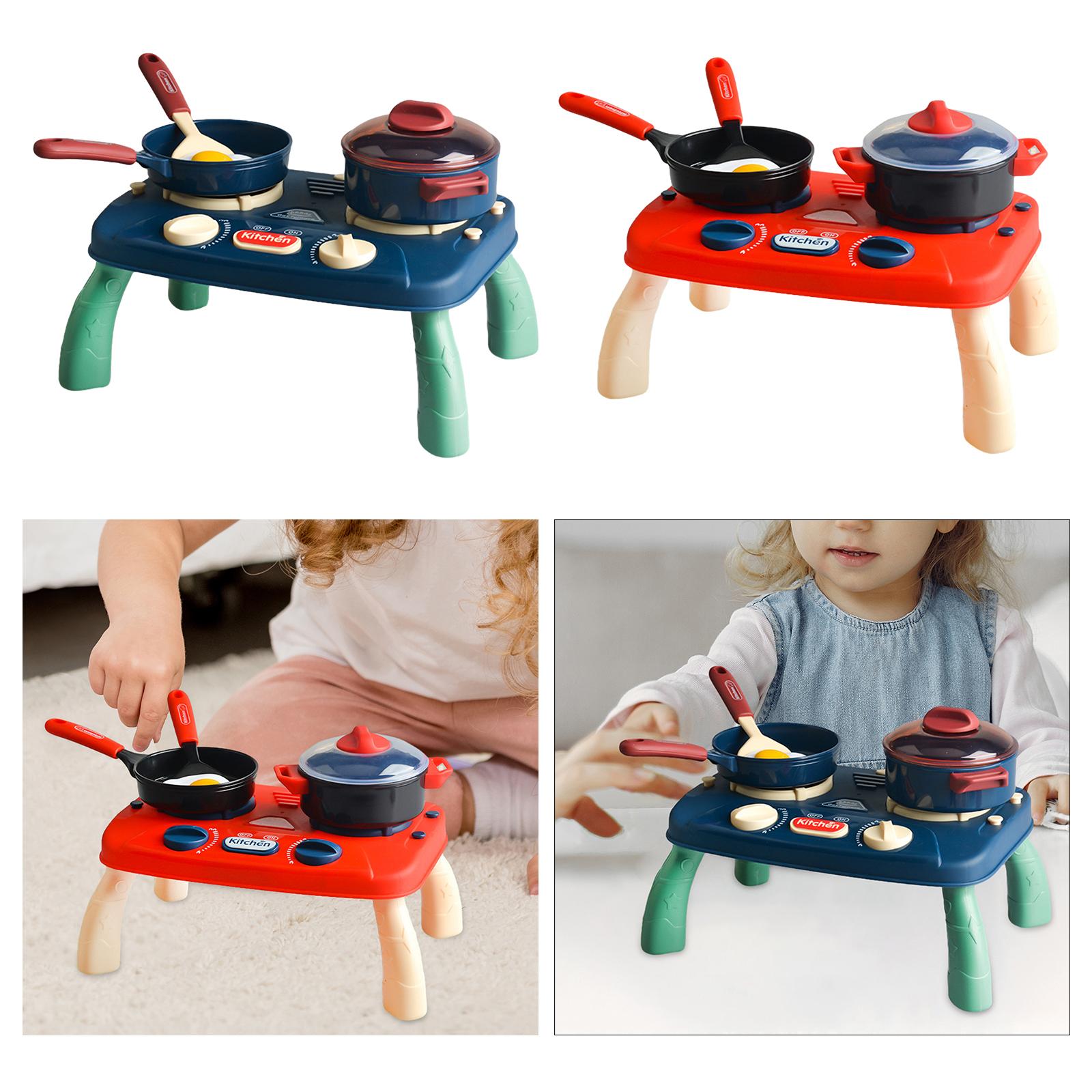 19x Kitchen Playset for Toddlers Kids Simulated Kitchen Toy Cooking Toy Role Play Game Educational Gift for Boys and Girls