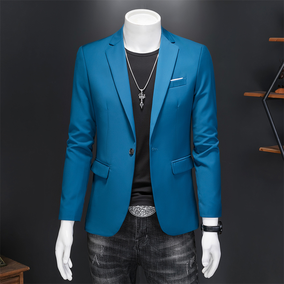 High Quality Business Slim Fit Single Buttons Suits Jacket Men Slim Fit Casual Fashion Wedding Groom Tuxedo Blazer Coats 6XL-M