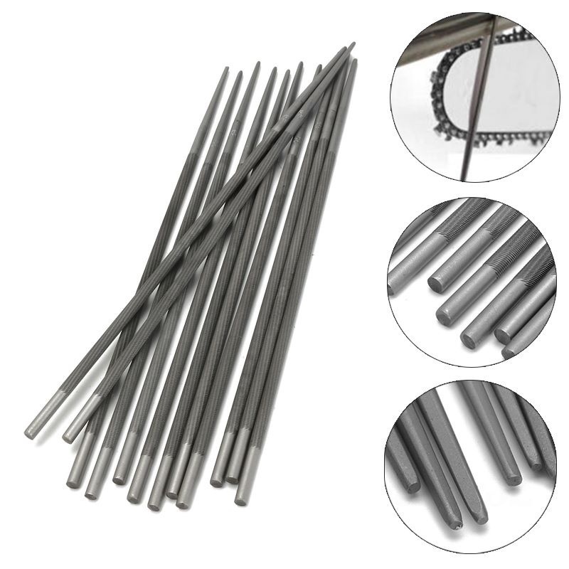 Description Picture 2 of item12 Pieces Chainsaw Round Files 5.5mm 7/32in for Sharpenning Chains Saw Sharpener Usually