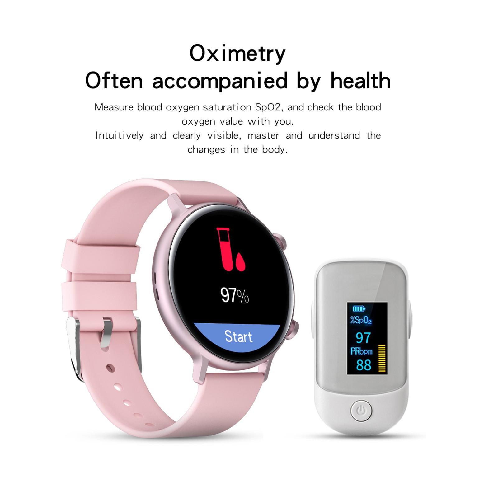 GW33PRO Adults Smart Watch Blood Oxygen Detection Step Counter Smart Reminder Stopwatch Waterproof Wristbands for Android IOS