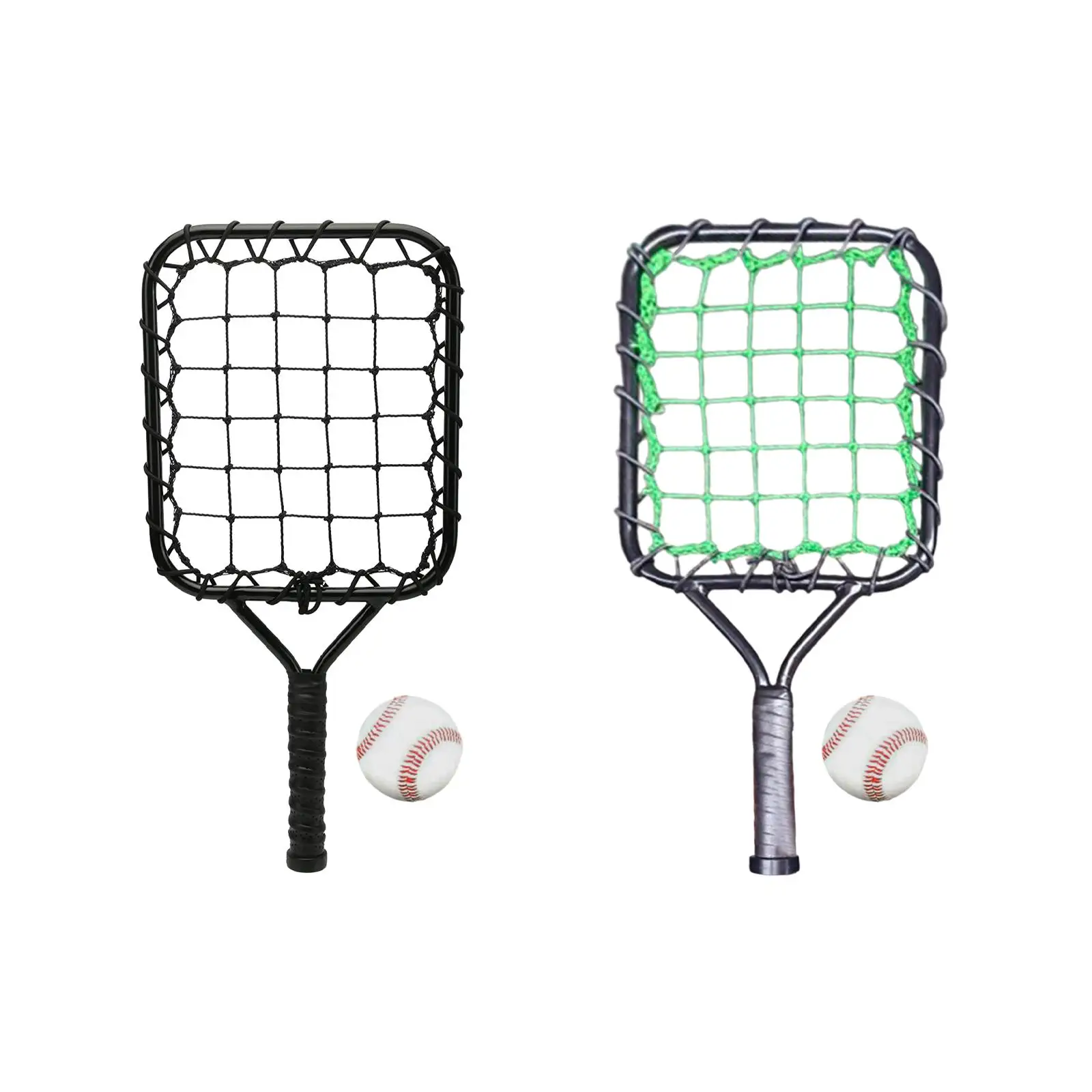 Baseball Racquet Ball Set Iron Baseball Auxiliary Practice Device Baseball Racket with Ball Baseball Essentials Hitting Aid