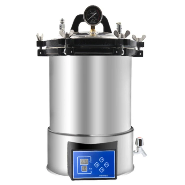  MXBAOHENG Esterilizador de vapor portátil Autoclave de alta  presión Esterilización de vapor de acero inoxidable (8L, 110V) :  Herramientas y Mejoras del Hogar