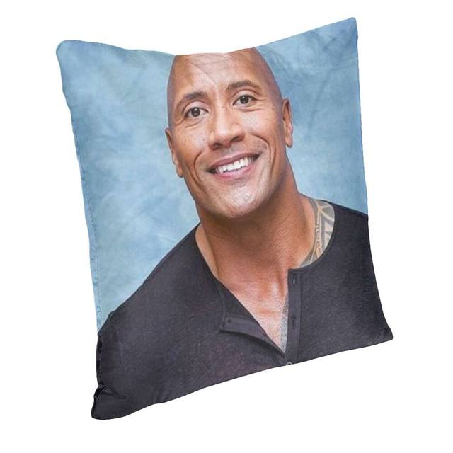 Housses de coussin The Rock Face Johnson, décoration de salon, coussins  d'extérieur Kawaii, impression 3D carrée, taie d'oreiller personnalisée -  AliExpress