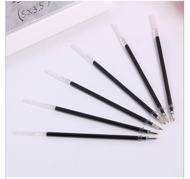 10/20/30 pcs/set 0.5mm Gel Pen Refills Red Blue Black Ink Stationery Writing Supplies Office Signature Rods Office School Needle