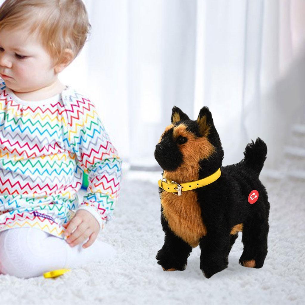 Electric Dog Toy Christmas Gifts Figures Tail Wagging Puppy Toy for Baby Kids Boys