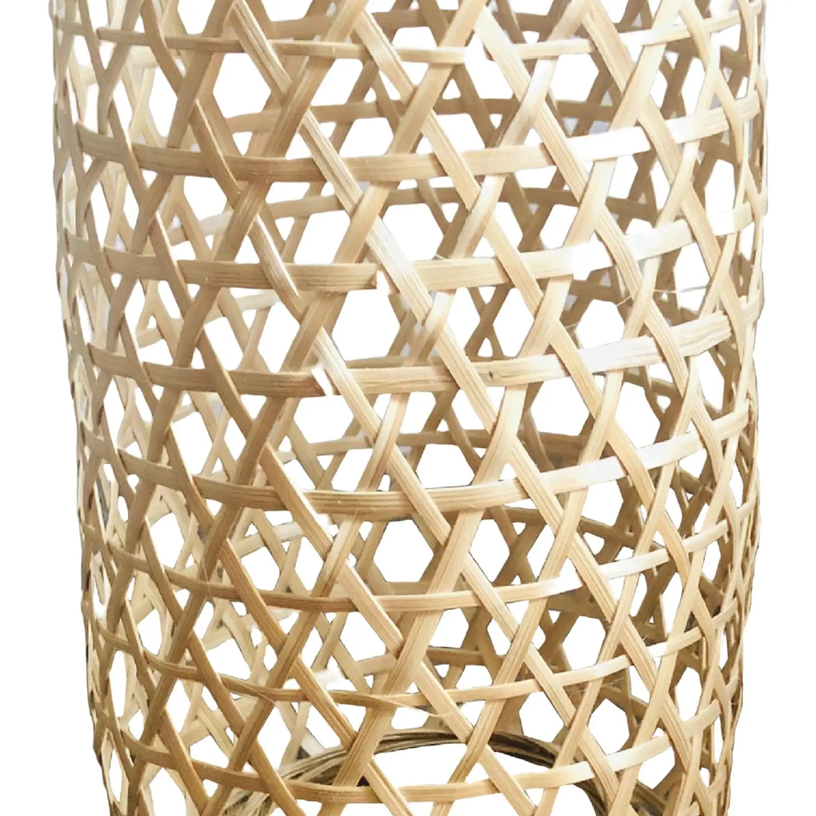 Hand Weaving Bamboo Lamp Shade Home Decor Retro for table Lamp Bedroom