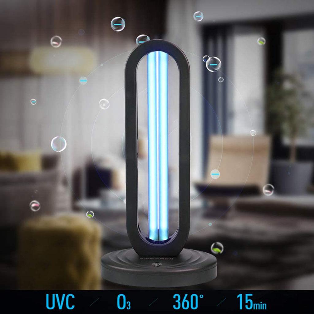 Ozone Ultraviolet Lamp UV Sterilization Light for Home Office Car Toilet Area