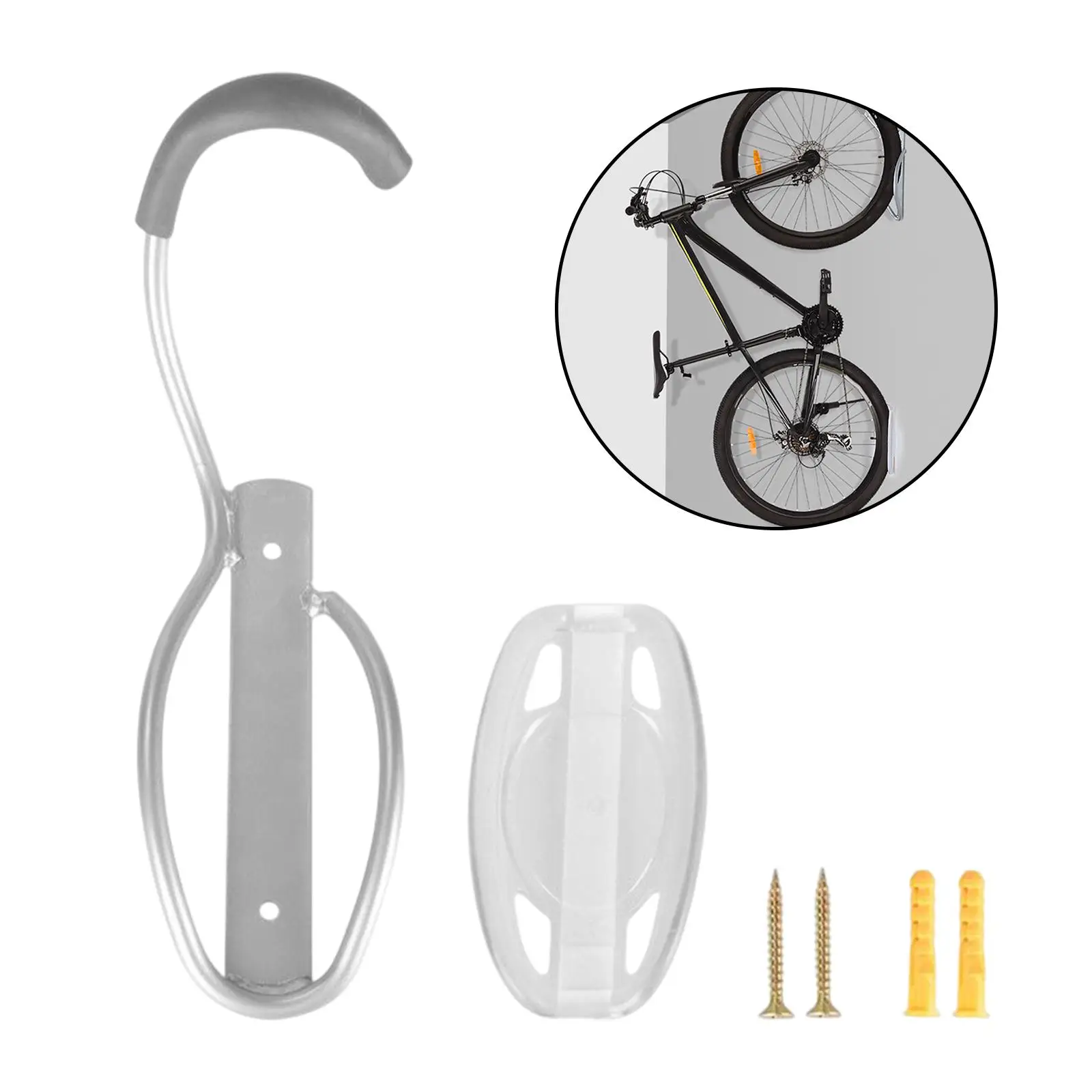 with Screws Bike Stand Storage Holder Hooks Holder Sturdy Wall Mounting for