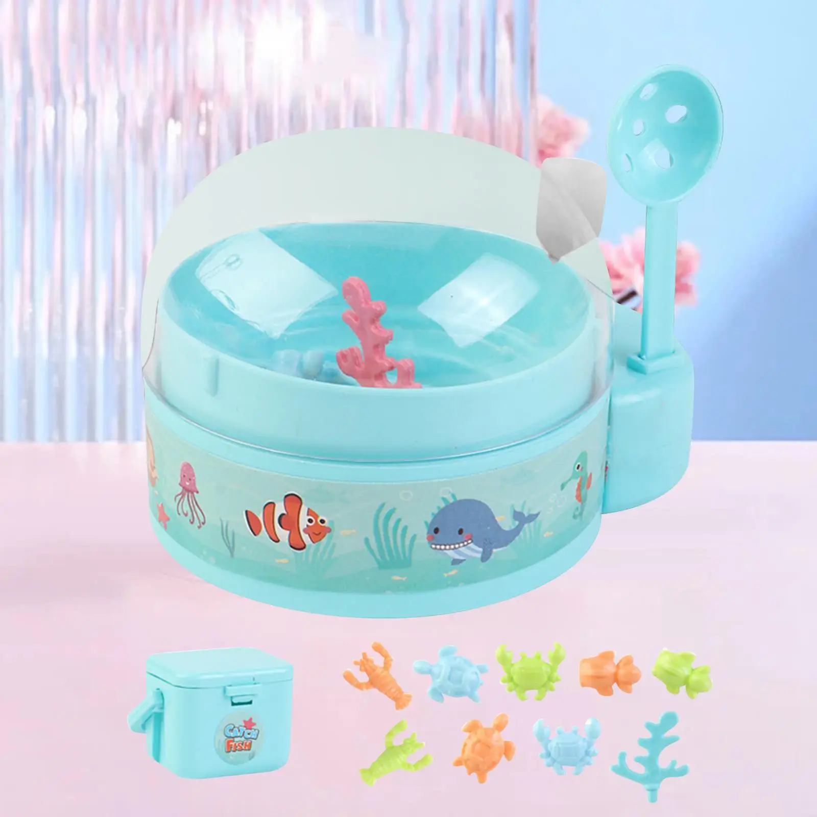 Mini Handheld Fish Toys Simple Machines Toys Machine for Boys and Girls Toddlers Birthday Gifts