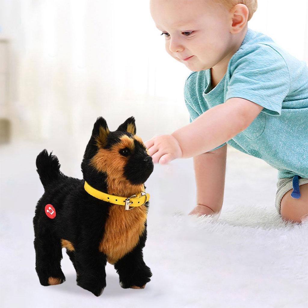 Soft Electric Dog Toy Educational Toys Barking Birthday Gifts Interactive Toy Electronic Pet for Kids Girls Toddlers Children