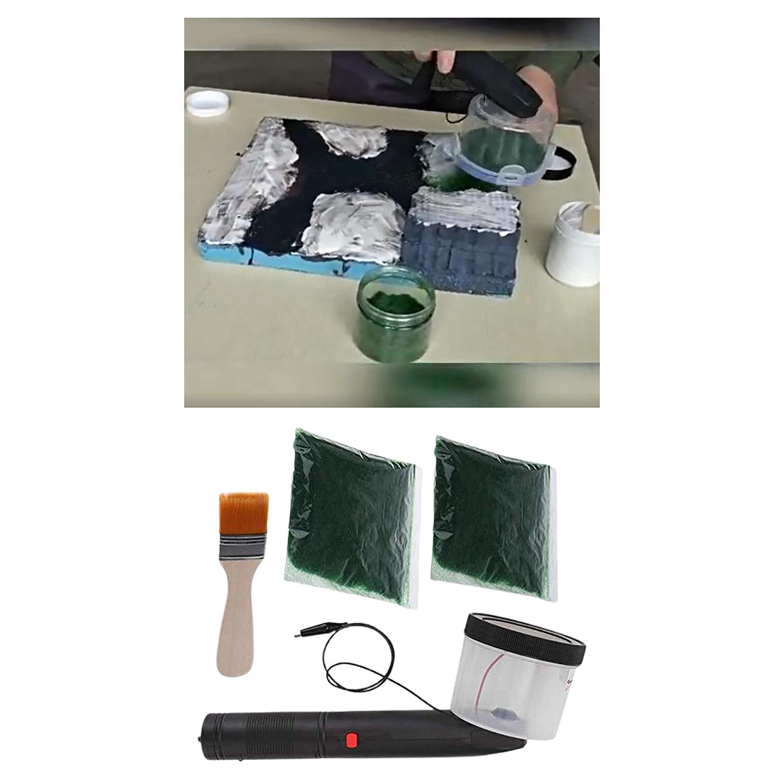 Portable Grass Planter Hobby Accessories Decoration Supplies Electrostatic Flocking Machine for DIY Project Scene Layout Props