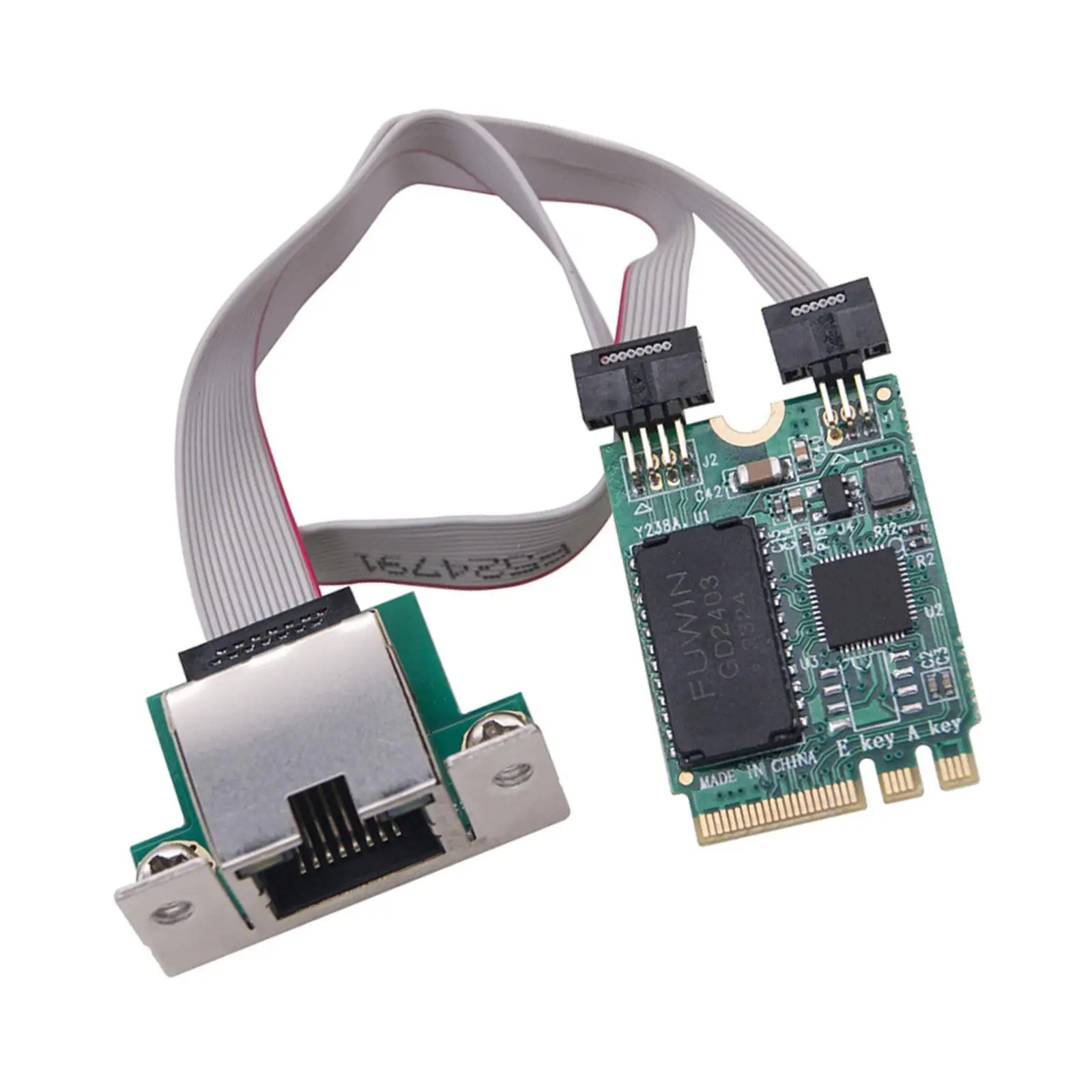 Network Card 10/100/1000/2500Mbps with 1 Port LAN Controller Card Easily Installation Server Ethernet Card
