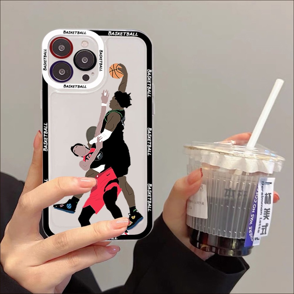 Чехол для телефона с забавным мультяшным баскетболом Slam Dunk для IPhone  13 14 Pro Max XS XR 12 11 Pro 13 Mini 6 7 8 Plus, мягкий прозрачный  чехол-накладка | AliExpress