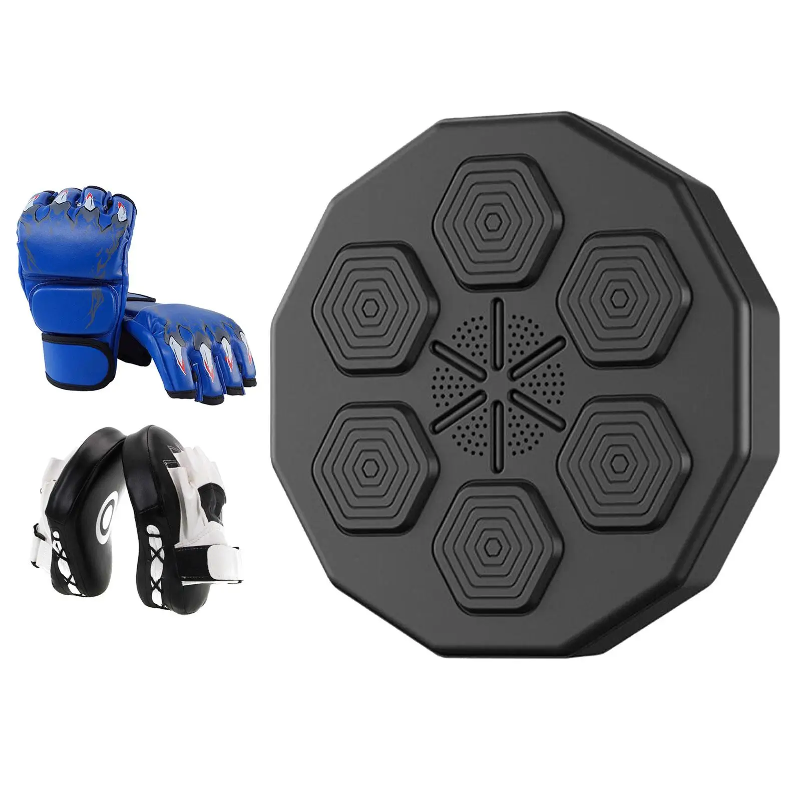 Music Boxing Machine Equipment light Reaction with Gloves Rhythm Wall Target for Karate Home Strength Practice Indoor