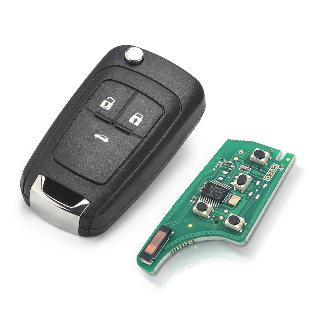 KEYYOU 1PCS 3 Tasten 315/433Mhz ID46 Auto Fernbedienung Schlüssel für Chevrolet Cruze Aveo Epica Lova Camaro impala Trax Orlando – Detail 6