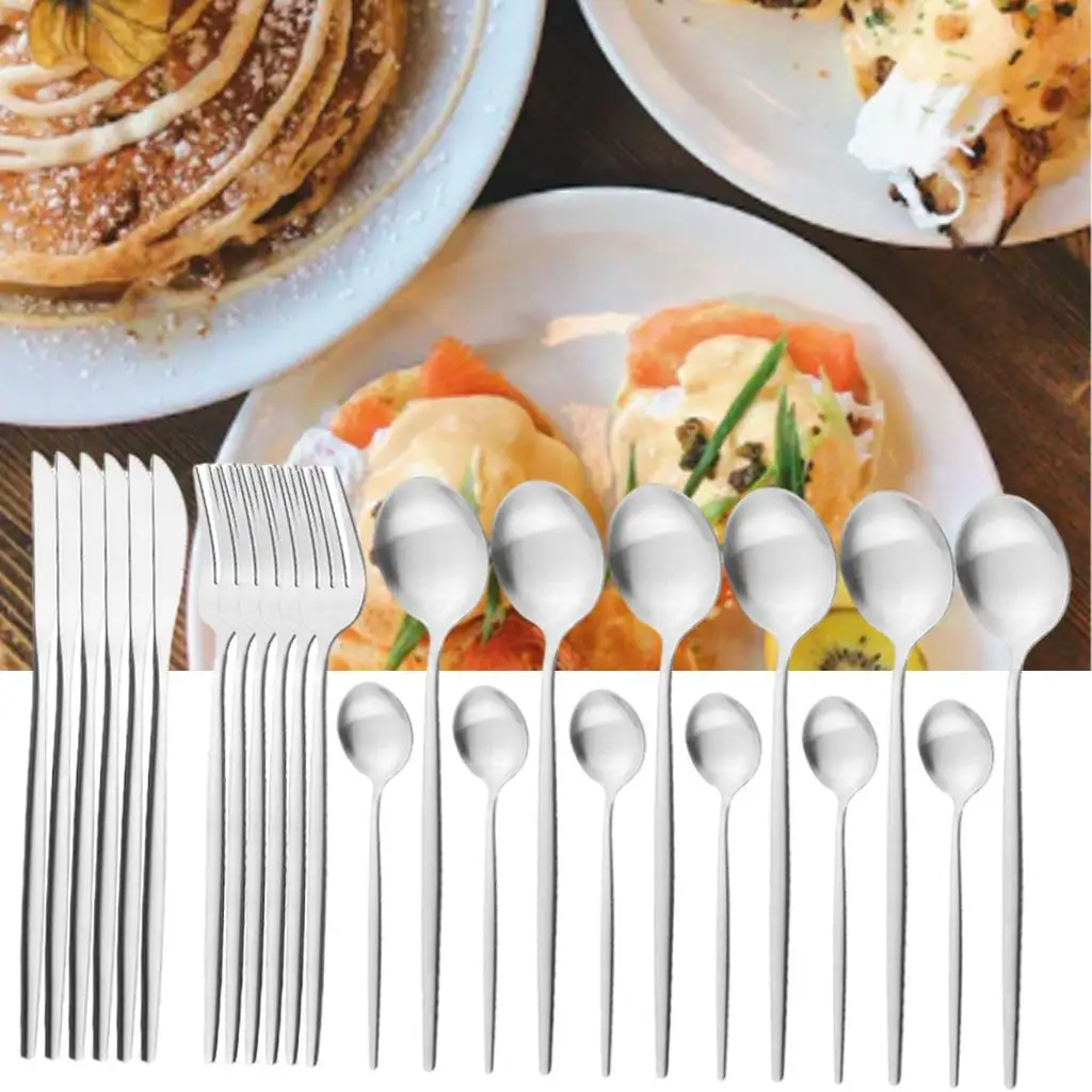 Kitchen Cutlery Set Eating Picnic Cutlery Dinnerware Utensils Decor for Home Cafe