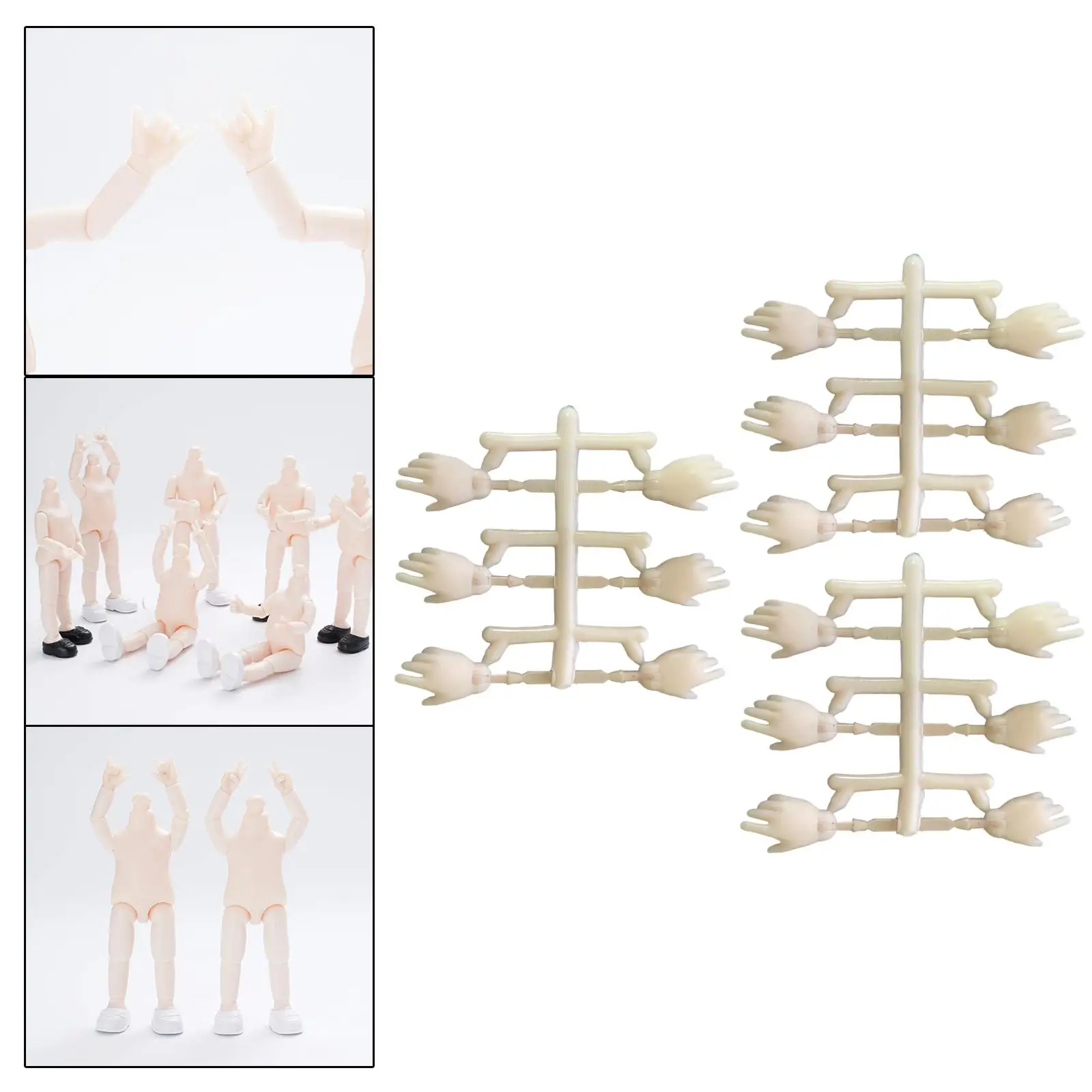 Dolls Movable Hands Accessories Replacement Moveable Joints for 16 cm Dolls