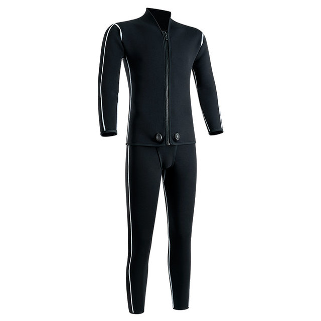 Combinaison Plongée 5mm Camouflage 2 Pièces Homme - Néoprène - Apnée, Chasse Sous-marine