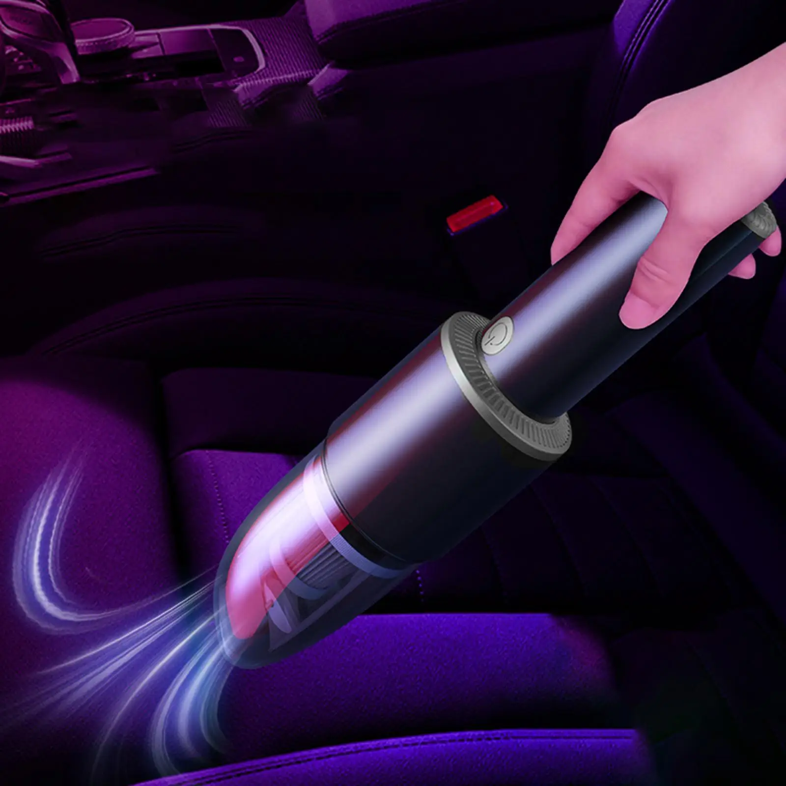 Portable Car Vacuum Cleaner, Small Washable Car Interior Clean, Handheld Vacuum Fit Hair