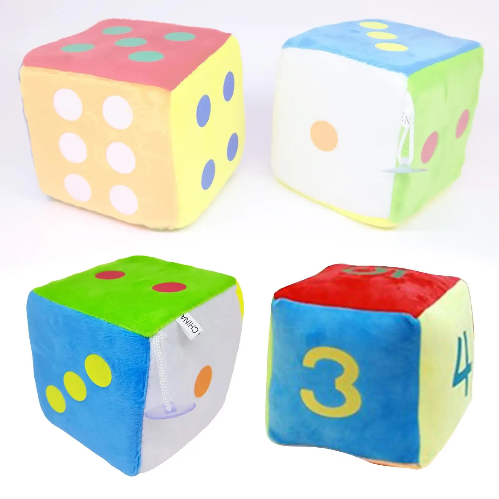 6 Pieces Hanging Plush Dice Decoration Early Education Toy Enlightenment Learning Dice for Parent Child Interactive Game  Games