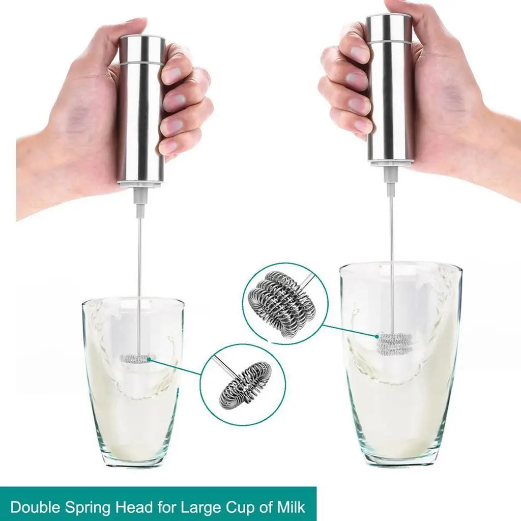 Electric Milk Frother Whisk Mixer Blender Coffee Cappuccino Latte
