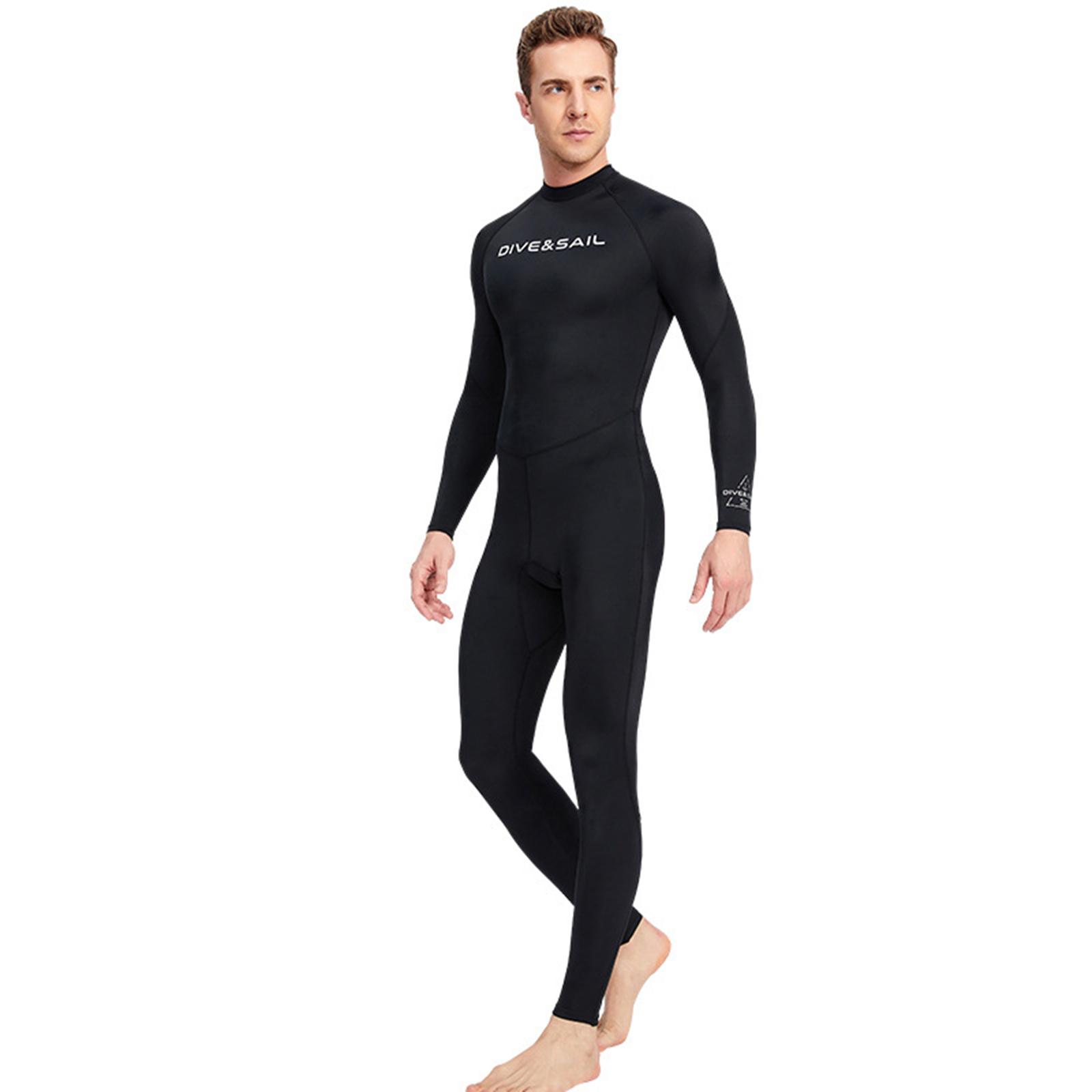 Super Stretch Diving Wetsuit UV Protection Scuba Snorkeling One Piece Black Zipper Body Swimsuit for Scuba Diving Surf