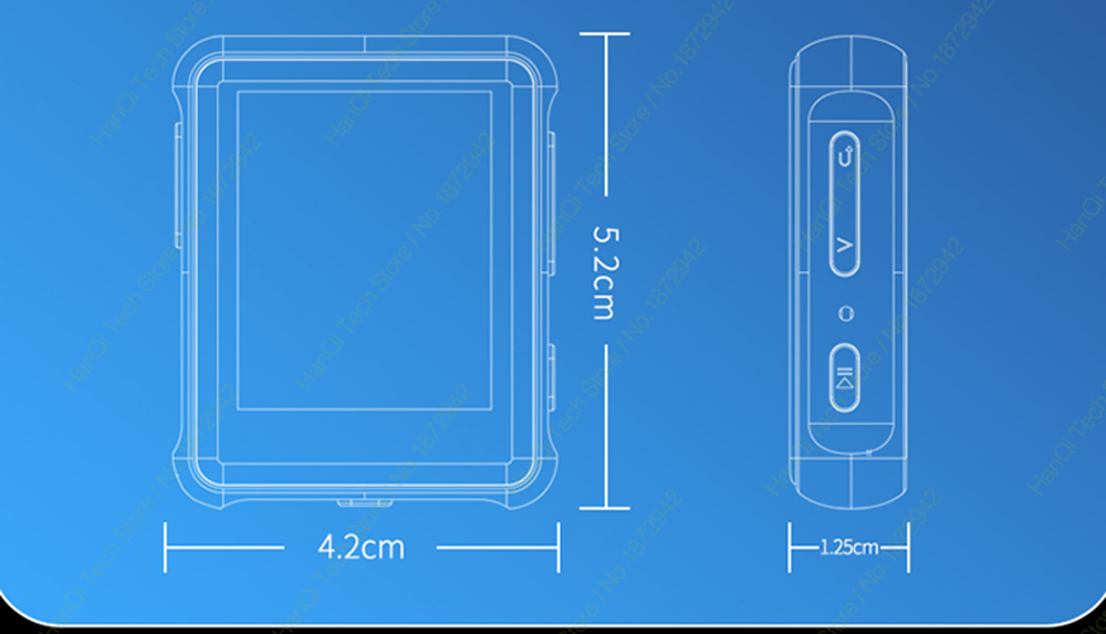 Title 12, RUIZU X85 MP3 Player With Speaker Lossless Soun...