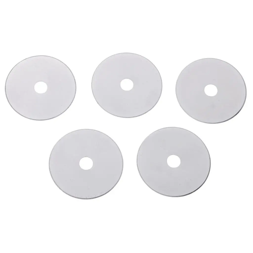 5 Pieces Quilting  28mm/45mm/60mm Rotary Cutter  Rotary Blade Refill for Cuts Fabric, Sewing, Leather Craft, Paper, etc