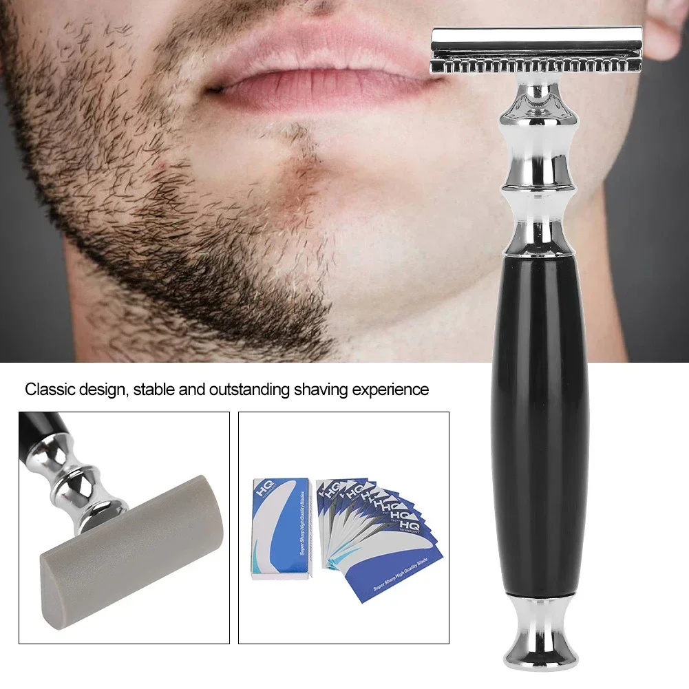 Best of Men 's Manual Razor Retro Safety Shaver Set Stainless Steel Beard Shaping Template Handheld Razor Beard Trimming Tool Barberia Reviews & Tips