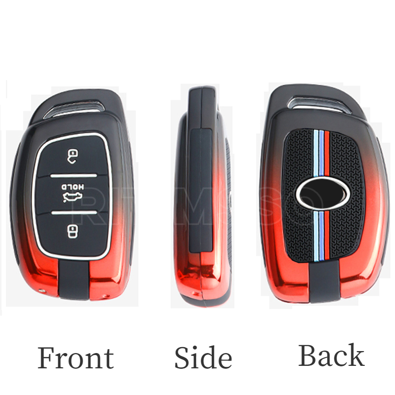 Nuova custodia per chiave a distanza per auto in lega Shell per Hyundai Tucson Sonata Santa Fe Elantra Accent Solaris Verna ix25 ix35 i20 i30 i40 - S908387af3132420ea117c11fb0ca28f9n