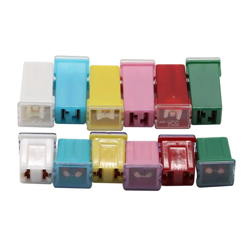 1Set of  Assorted Car Truck Blade Mini Fuse Set,20A 25A 30A 40A 50A 60A