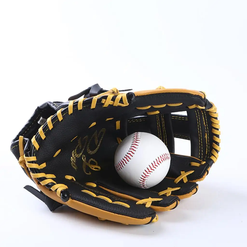 Thickening Baseball Glove  Comfortable Right Hand Thrower Leather  for Fielding Sports Youth Adults